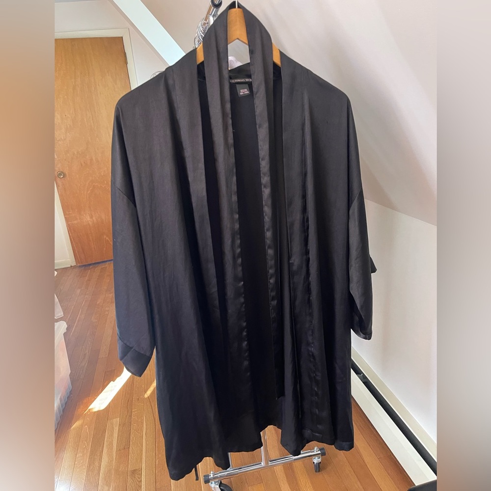 Victoria Secret Black Kimono Robe